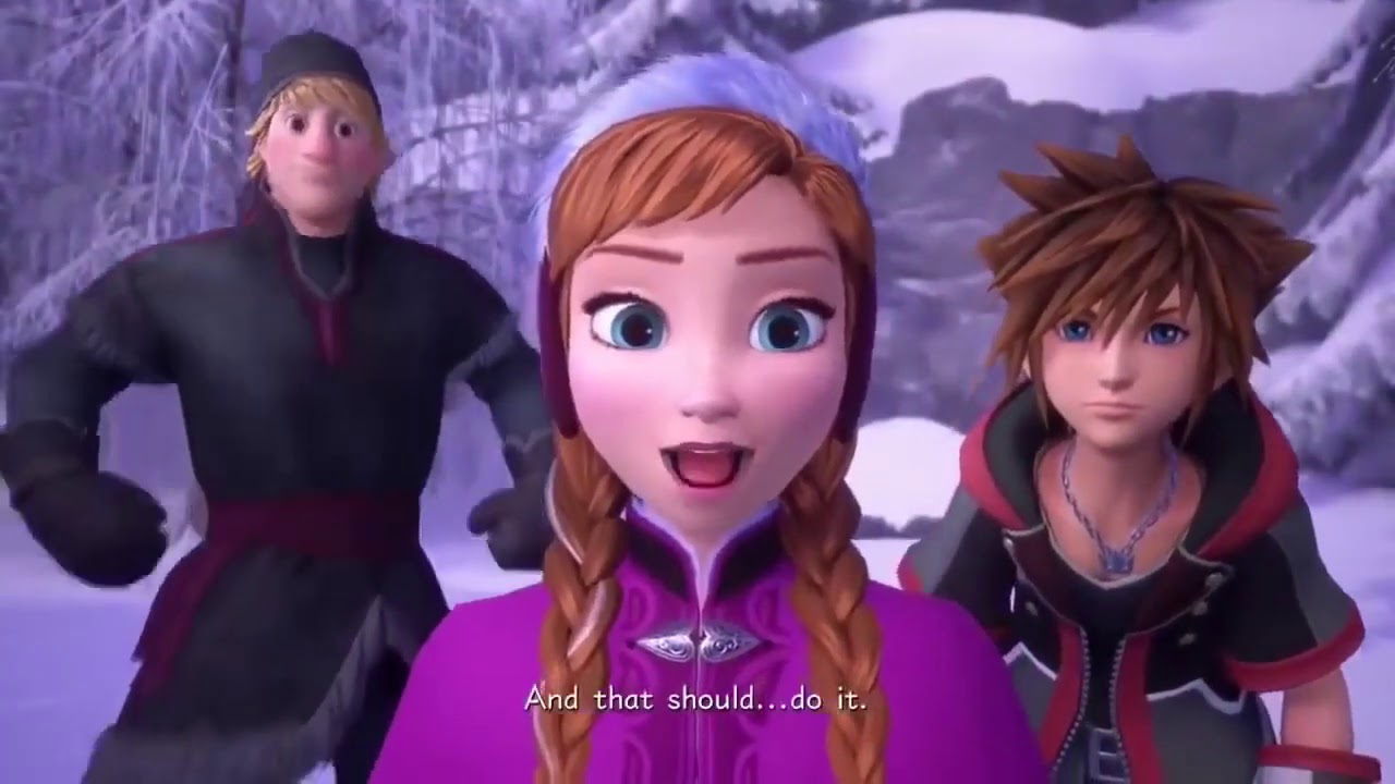 film Frozen dengan subtitle berbahasa Inggris