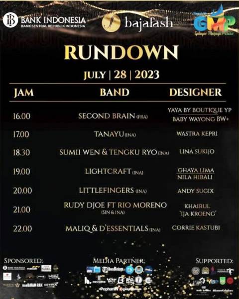 Rundown hari pertama Bajafash