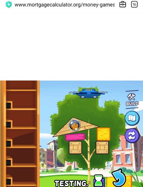 Tampilan game treehouse trouble 